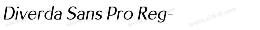 Diverda Sans Pro Reg字体转换